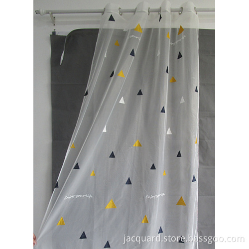 Tirai Voile Sheer Poliester Bordir